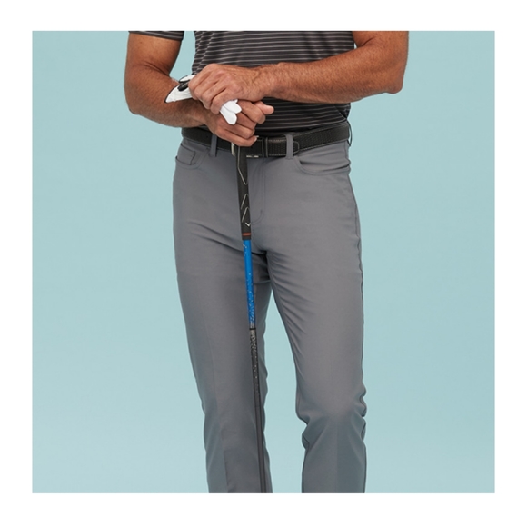 Greg Norman Ultimate Classic Pantalón de viaje para hombre (azul, 32 W x 30 L